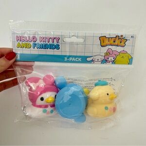Hello Kitty and Friends Sanrio Rubber Duckz Set NWT My Melody